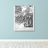 Afspeelkaart die de tekens weergeeft canvas afdruk (Insitu (Houten vloer))