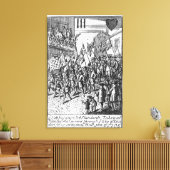 Afspeelkaart die de tekens weergeeft canvas afdruk (Insitu (Woonkamer))