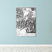 Afspeelkaart die de tekens weergeeft canvas afdruk (Insitu (Houten vloer))