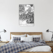 Afspeelkaart die de tekens weergeeft canvas afdruk (Insitu (Slaapkamer))