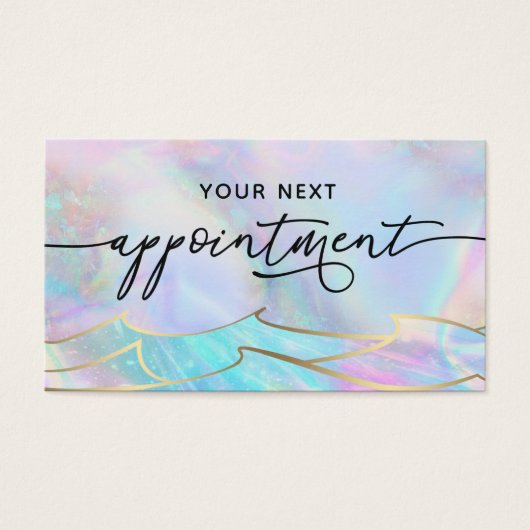 afspeelkaart voor de oceaangolven visitekaartje (Voorkant)