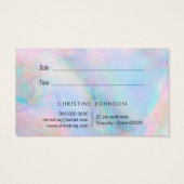 afspeelkaart voor de oceaangolven visitekaartje (Achterkant)