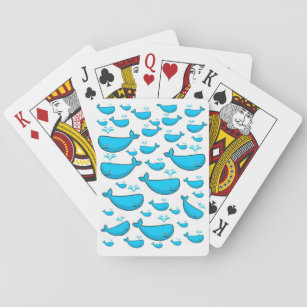 Afspeelkaartdecer voor walvis speelkaarten