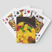Afspeelkaarten - Heldere kleurloze paprika's Pokerkaarten (Achterkant)