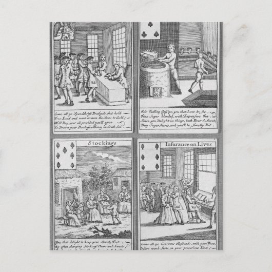 Afspeelkaarten met actuele commerciële weergave briefkaart (Voorkant)