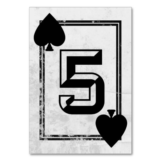  afspeelkaartnummers (nr.5) kaart (Achterkant)