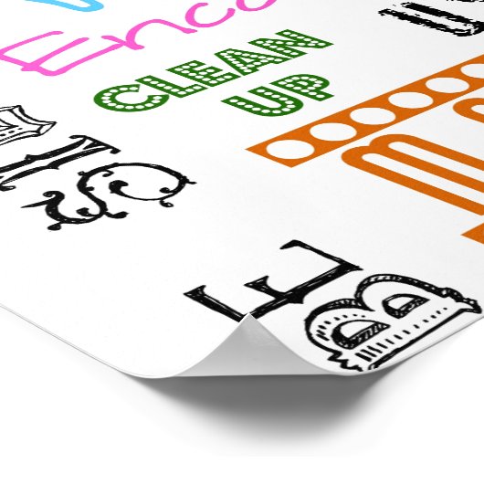 Afspeelkamerregels Poster (Hoek)