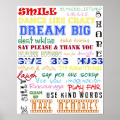 Afspeelkamerregels Poster (Voorkant)