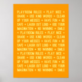 Afspeelkamerregels Poster (Voorkant)