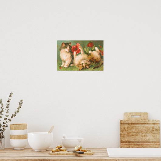  afspeelKittens afdrukken Poster (Keuken)