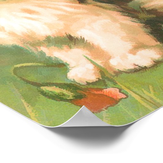  afspeelKittens afdrukken Poster (Hoek)