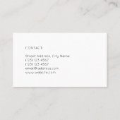 Afspeelknop logo minimalistisch visitekaartje (Achterkant)