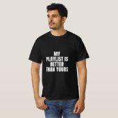 Afspeellijst Mannen T-shirt (Voorkant volledig)