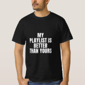 Afspeellijst Mannen T-shirt (Voorkant)