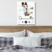 Afspeellijst van favoriete muziek Foto met QR-code Canvas Afdruk (Insitu (Slaapkamer))