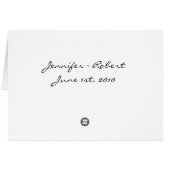 Afspeelmonogram in Sage Green Table Number (Achterkant Horizontaal)