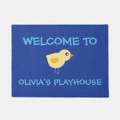 Afspeelplaats Welkom bij vogel- en aangepaste naam Deurmat (Voorkant)