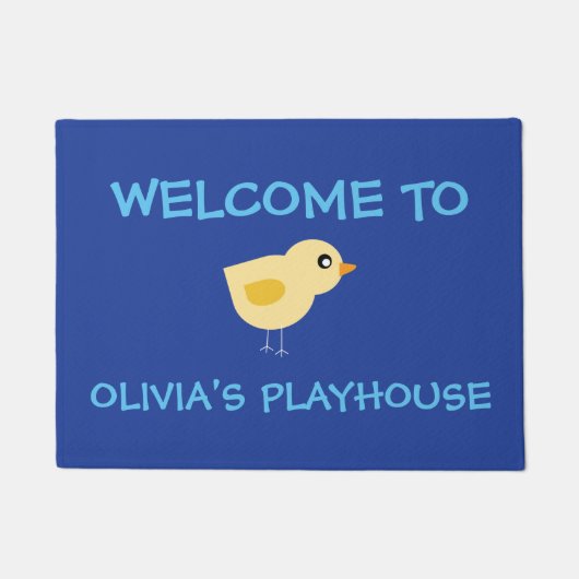 Afspeelplaats Welkom bij vogel- en aangepaste naam Deurmat (Voorkant)