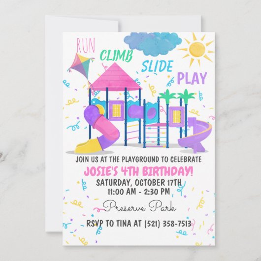 Afspeelroze Kaart (Voorkant)