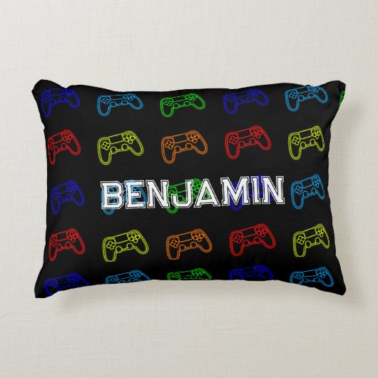 Afspeelstationcontroller op maat accent kussen (Voorkant)