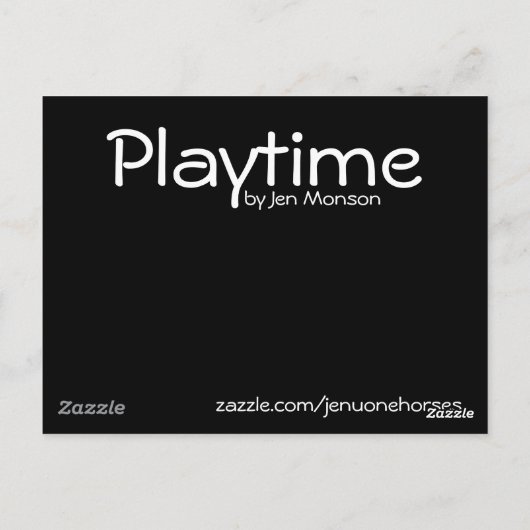 Afspeeltijd 1 briefkaart (Achterkant)