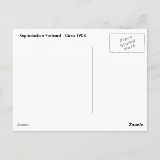 Afspeeltijd: Circa 1908 Briefkaart (Achterkant)