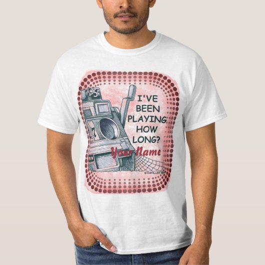 Afspelen hoe lang sleuven zijn t-shirt (Voorkant)