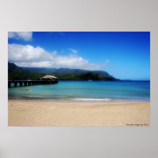 Afspelen in Hanalei Bay Print (Voorkant)