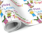 Afspelen Leer groeien Cadeaupapier (Rol Hoek)