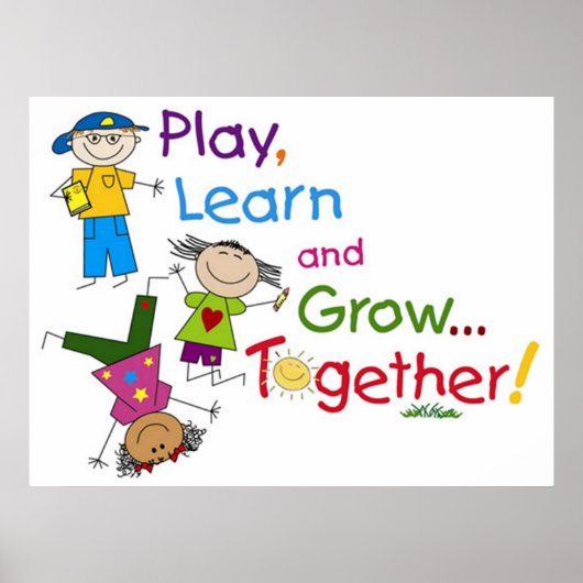 Afspelen, leren en groeien... Samen Poster (Voorkant)