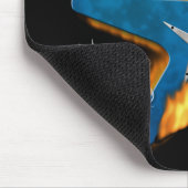 Afspelen met Fire Guitar Mousepad Muismat (Hoek)