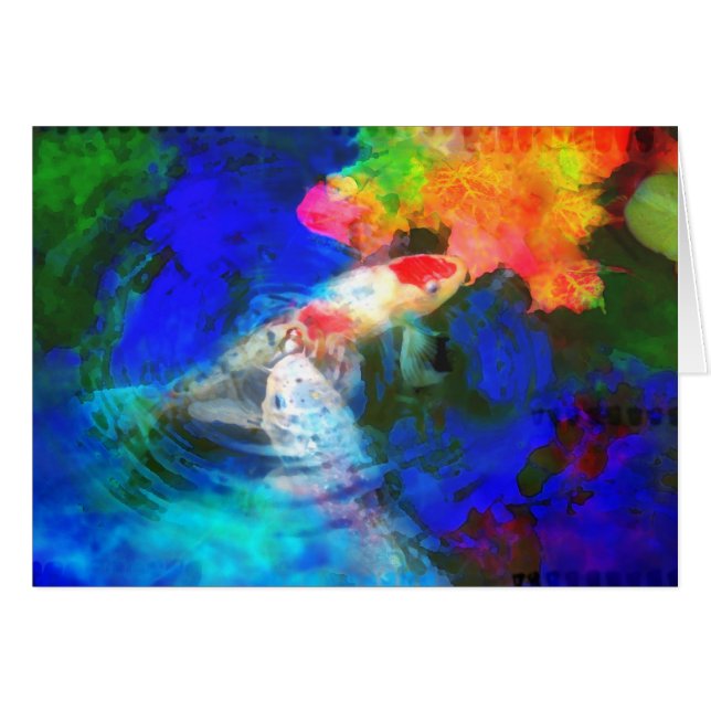 Afspelen met herfst, kaart (Voorkant Horizontaal)