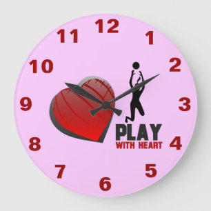 Afspelen met wandklok voor hartvolleybal