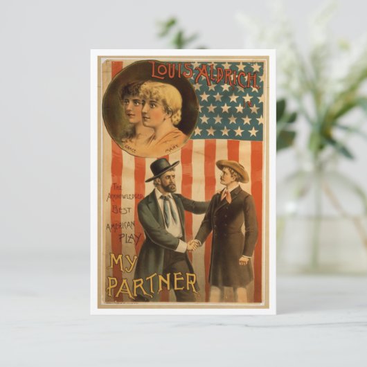  afspelen "Mijn partner" Bedankkaart (Staand voorkant)