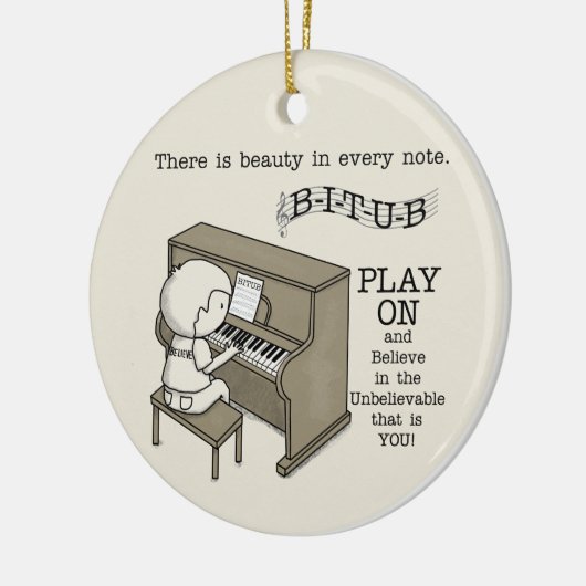 Afspelen op keramisch ornament (Links)