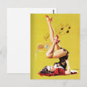  afspelen radio omhoog briefkaart (Voorkant / Achterkant)