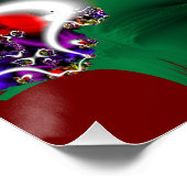 Afspelen | Rainbow Fractal Art Perfect Poster (Hoek)