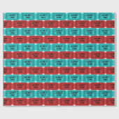 Afspelen van twee kleurenfilmpatroonpatronen cadeaupapier (Vlak)