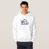 Afspelen volgens de regels - gespannen vlag hoodie (Voorkant volledig)