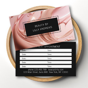 Afspraak Blush Pink Beauty Salon Visitekaartje