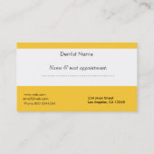 Afspraak "Geluk is een schone glimlach" Tandarts Afsprakenkaartje (Achterkant)