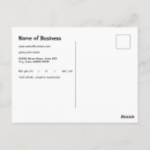 Afspraak Herinnering Eenvoudig en modern zandloper Briefkaart (Achterkant)