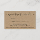 Afspraak Herinnering Kaart, Dokter Tandheelkundige Visitekaartje (Voorkant)