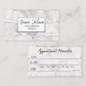 Afspraak Herinnering Kaarten Haarsalon Visitekaartje (Voorkant / Achterkant)