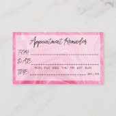 Afspraak Herinnering Kaarten Haarsalon Visitekaartje (Achterkant)