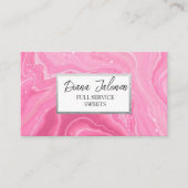 Afspraak Herinnering Kaarten Haarsalon Visitekaartje (Voorkant)