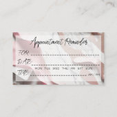 Afspraak Herinnering Kaarten Haarsalon Visitekaartje (Achterkant)