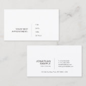 Afspraak Herinnering Modern Stijlvol Schoon Vlak Afsprakenkaartje (Voorkant / Achterkant)