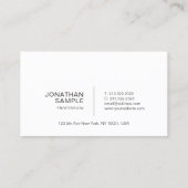 Afspraak Herinnering Modern Stijlvol Schoon Vlak Afsprakenkaartje (Achterkant)