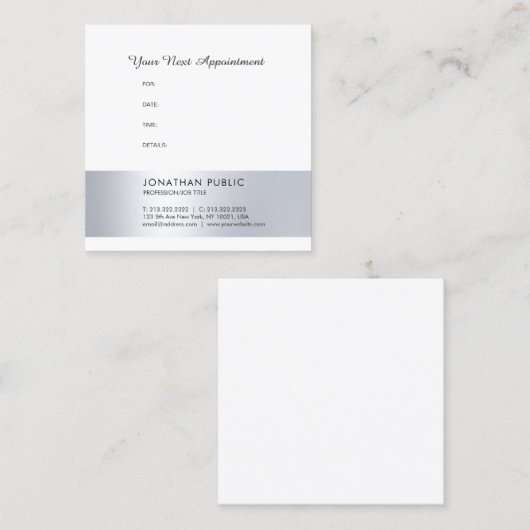 Afspraak herinnering Ziekenhuis Dokter Tandarts Ch Afsprakenkaartje (Voorkant / Achterkant)